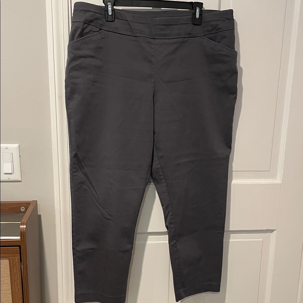Croft & Barrow grey Women's Plus Pants